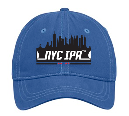 Bright Blue Hat with embroidered original NYC IPA® brand logo - SOLD OUT