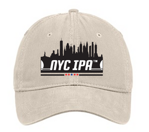 Light Grey Hat with embroidered original NYC IPA® brand logo - SOLD OUT